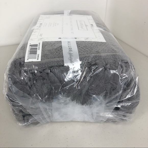 Allure lifestyle 6 piece towel set Charcoal - Picture 8 of 8